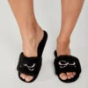 Slippers Fake Fur - Zwart -Optimaal Lingerie Winkel 160764 1