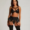 Private Jarretel Lerenlook - Zwart -Optimaal Lingerie Winkel 182224 1