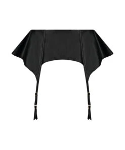 Private Jarretel Lerenlook - Zwart -Optimaal Lingerie Winkel 182224 5