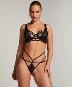Half-voorgevormde Cup Longline Beugel Bh Iggy - Zwart -Optimaal Lingerie Winkel 182484 3