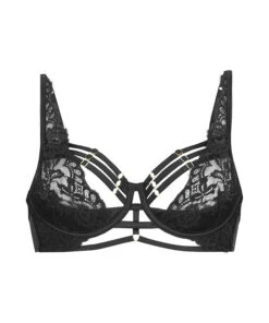 Half-voorgevormde Cup Longline Beugel Bh Iggy - Zwart -Optimaal Lingerie Winkel 182484 5