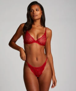 Niet-voorgevormde Beugel Bh Isabelle - Rood -Optimaal Lingerie Winkel 184808 3