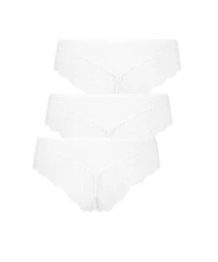 3-pack Brazilian Short Valencia - Wit -Optimaal Lingerie Winkel 185895 6