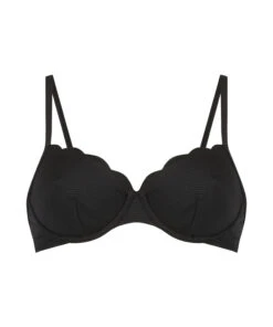 Niet-voorgevormde Beugel Bikinitop Scallop - Zwart -Optimaal Lingerie Winkel 191275 5