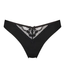 Hoog Uitgesneden String Nadine - Zwart -Optimaal Lingerie Winkel 191850 5