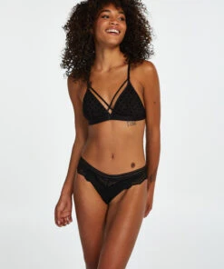 Hoog Uitgesneden Brazilian Sully - Zwart