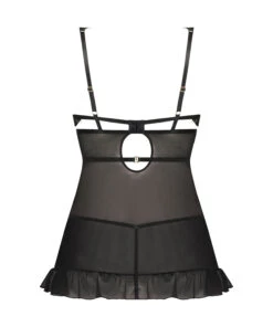 Niet-voorgevormde Beugel Babydoll Seraphina - Zwart -Optimaal Lingerie Winkel 196619 6