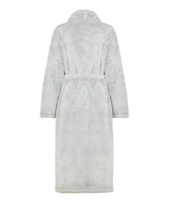 Lange Badjas Fleece - Grijs -Optimaal Lingerie Winkel 199158 6