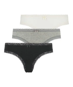 3-pack Brazilians Classics - Zwart -Optimaal Lingerie Winkel 199620 5