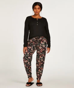 Pyjamatop Lange Mouwen - Zwart 14 Pyjamatop Lange Mouwen - Zwart -Optimaal Lingerie Winkel 199768 12