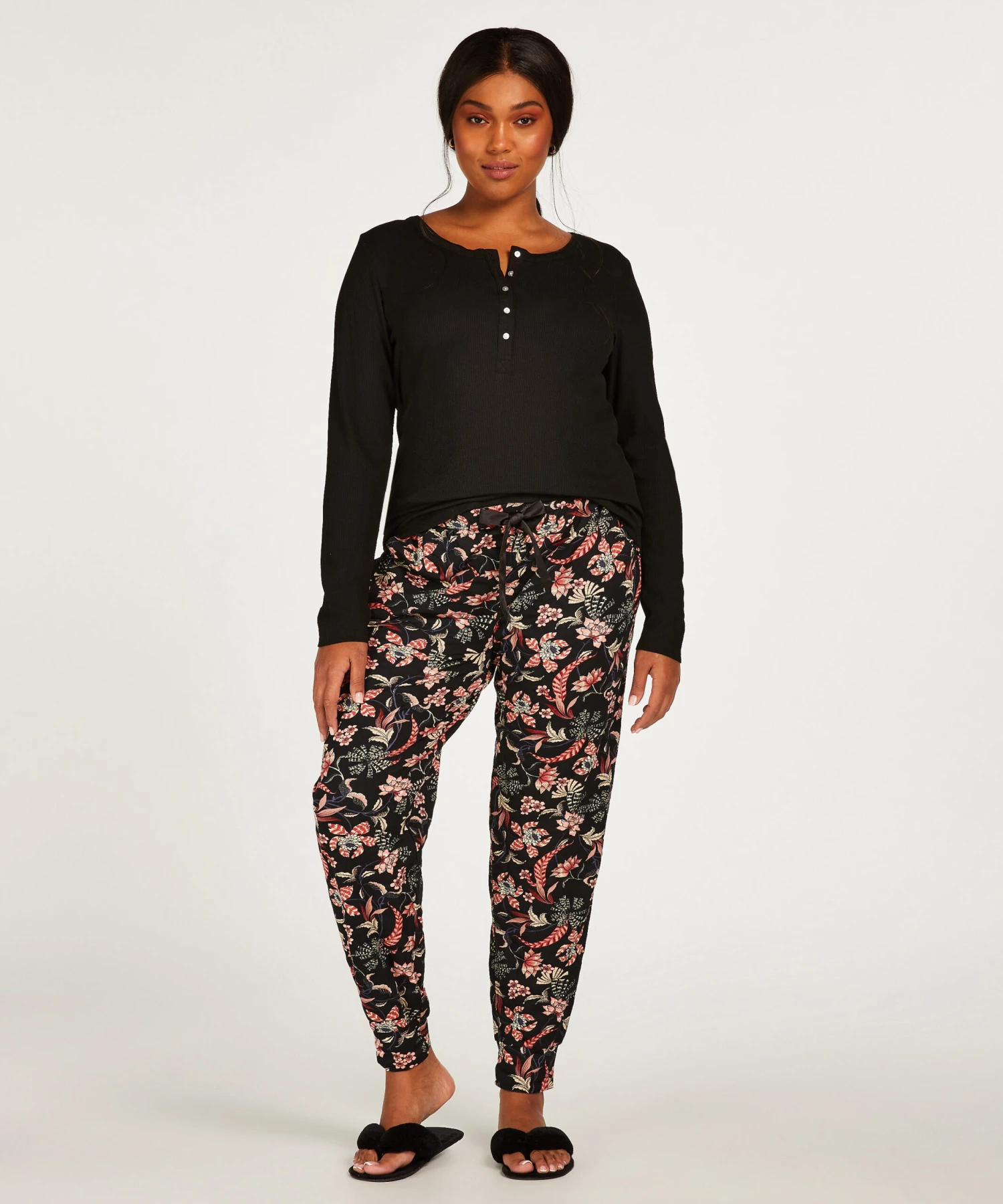 Pyjamatop Lange Mouwen - Zwart 7 Pyjamatop Lange Mouwen - Zwart - Afbeelding 5