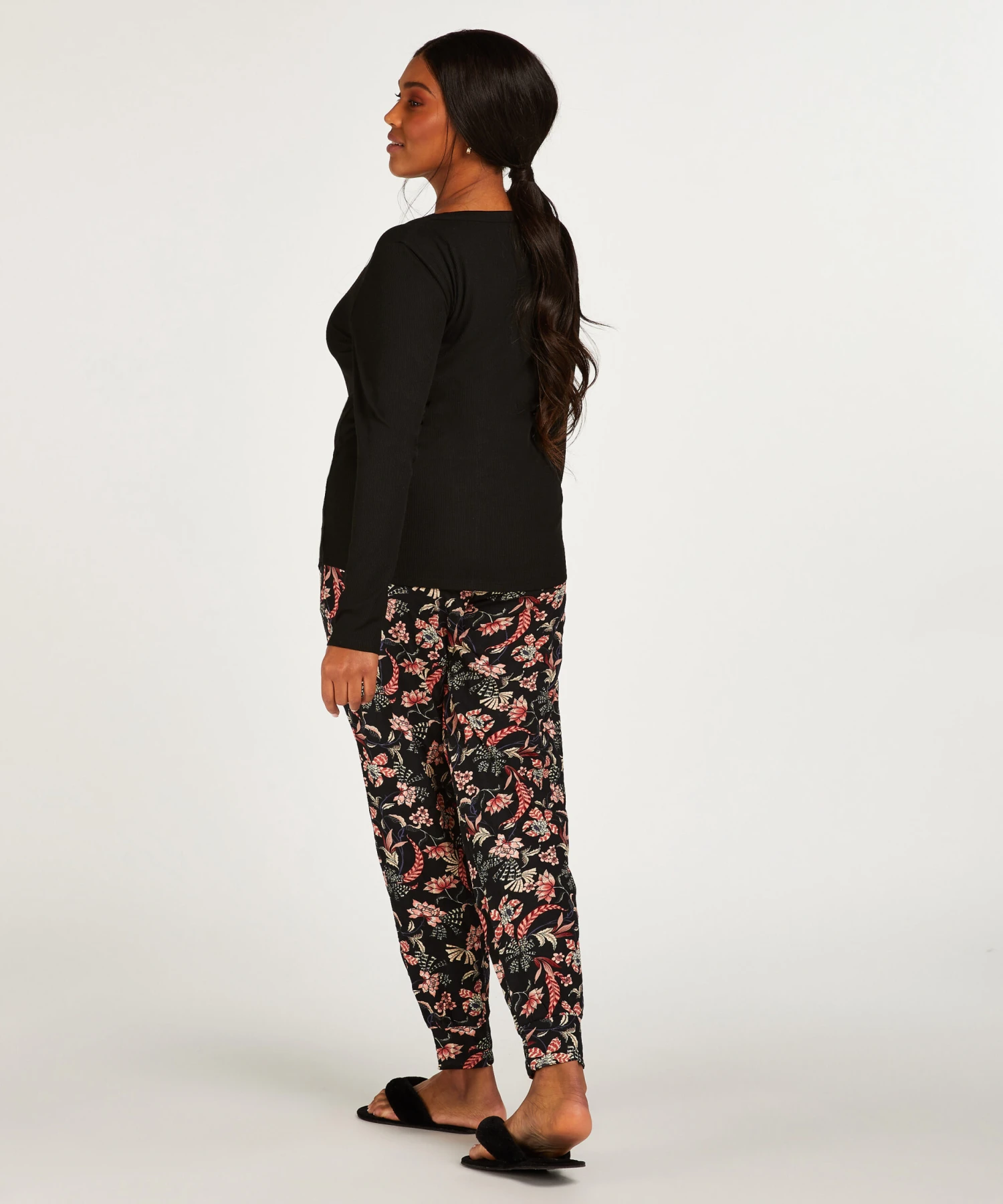 Pyjamatop Lange Mouwen - Zwart 8 Pyjamatop Lange Mouwen - Zwart - Afbeelding 6