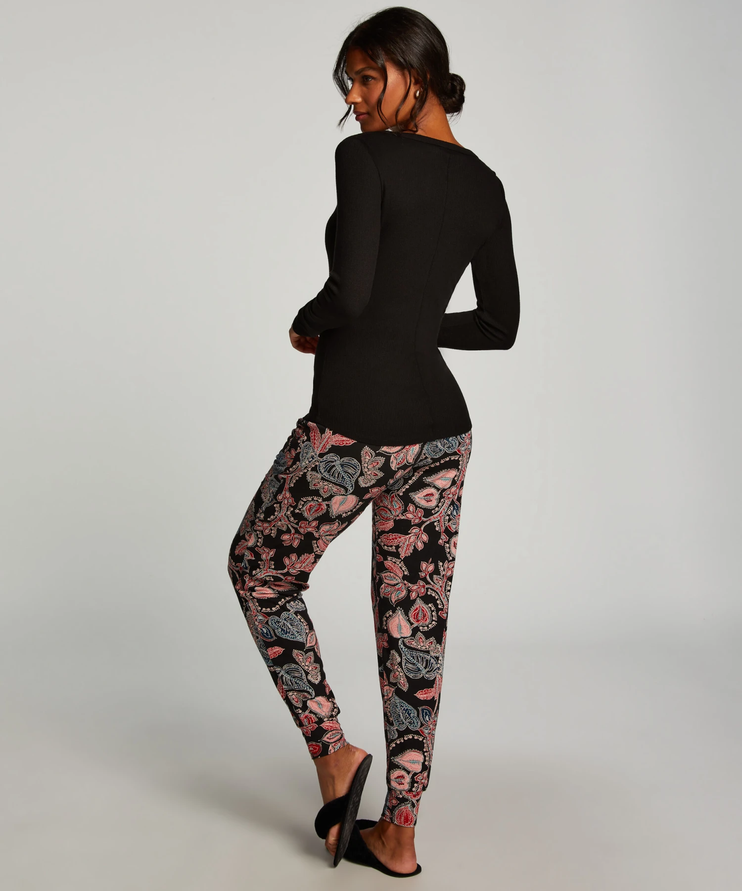 Pyjamatop Lange Mouwen - Zwart 6 Pyjamatop Lange Mouwen - Zwart - Afbeelding 4