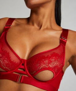 Niet-voorgevormde Beugel Bh Aurelia - Rood -Optimaal Lingerie Winkel 199876 2