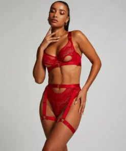 Niet-voorgevormde Beugel Bh Aurelia - Rood -Optimaal Lingerie Winkel 199876 3