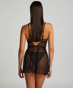 Babydoll Isabelle - Zwart -Optimaal Lingerie Winkel 200322 4