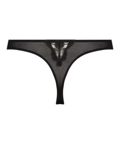 Hoog Uitgesneden String Alessa - Zwart -Optimaal Lingerie Winkel 200485 6