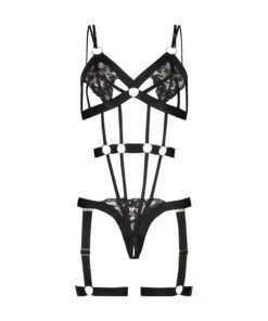 Private Body Open Kruis Hedonist - Zwart -Optimaal Lingerie Winkel 200784 5