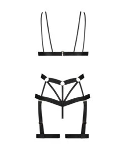 Private Body Open Kruis Hedonist - Zwart -Optimaal Lingerie Winkel 200784 6