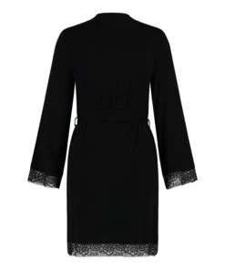 Korte Badjas - Zwart -Optimaal Lingerie Winkel 201793 6