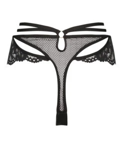 Hoge String Pleasure - Zwart -Optimaal Lingerie Winkel 202148 6