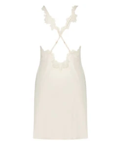 Slipdress Satin Lace - Wit -Optimaal Lingerie Winkel 202335 6