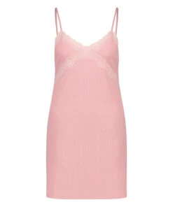 Slipdress Modal Lace - Roze -Optimaal Lingerie Winkel 202343 5