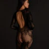 Playsuit Open Kruis Lace - Zwart -Optimaal Lingerie Winkel 202374 1