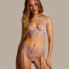 Jarretel String Sofia - Paars -Optimaal Lingerie Winkel 202961 1