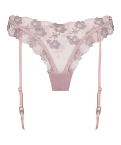 Jarretel String Sofia - Paars -Optimaal Lingerie Winkel 202961 5