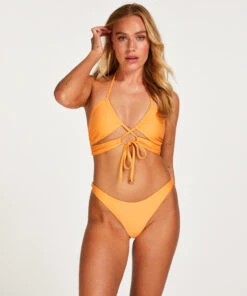 Hoog Uitgesneden Bikinibroekje Juicy - Oranje