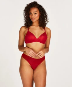 Invisible String Stripe Mesh - Rood