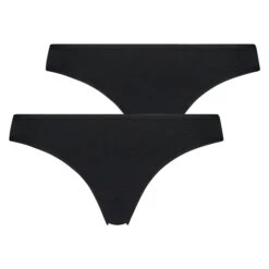 2 Katoenen Strings Kim - Zwart -Optimaal Lingerie Winkel 97281 5